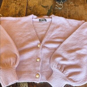 Missguided Lilac Button-Up Cardigan